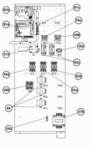 Control Box 180 Diagram and Parts List for RKHL-D180CL25E  Ruud Heater