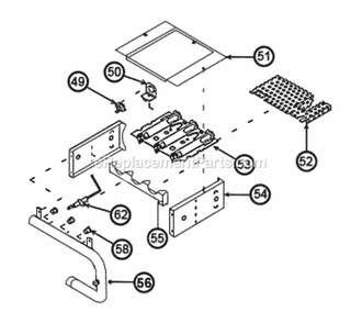 Burner Assembly Diagram and Parts List for 90RJ06EES01  Ruud Furnace