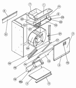 Exploded View 024 Diagram and Parts List for RHBL-FR24TJN00A  Ruud Air Conditioner