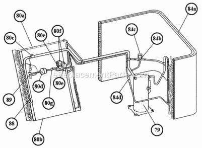 Reheat Circuit Assembly 036-060 Diagram and Parts List for RLNL-G060CL024  Ruud Air Conditioner