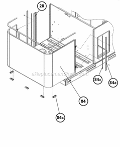 Condenser And Coil Pads Diagram and Parts List for RKKN-B072YM13E  Ruud Heater