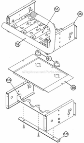 Burner Assembly Diagram and Parts List for RGTM-10NRBJS  Ruud Furnace
