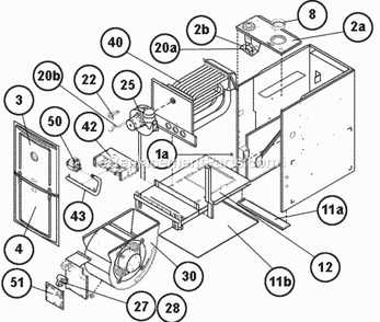 Exploded View Diagram and Parts List for R801TA075417MSA  Ruud Furnace