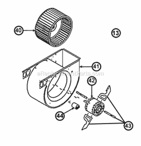 Part Location Diagram of AE-61882-07 Ruud Burner Diffuser
