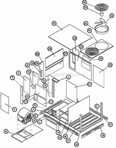 Exploded View 120 Diagram and Parts List for RKHL-D180CL25E  Ruud Heater