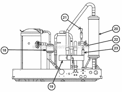 Compressor And Refrigeration Assembly Diagram and Parts List for UPRL-024JECUSA  Ruud Heater