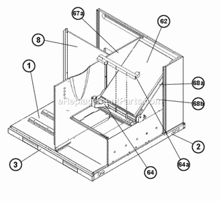 Evaporator Coil Diagram and Parts List for RGEA14036AJD081AA  Ruud Heater