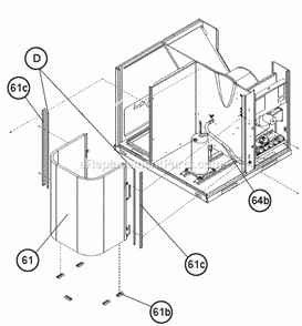 Condenser Coil 3.5 - 4 - 5 Ton Diagram and Parts List for RGEA15060AJT10XAAAJA  Ruud Heater