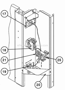 Control Box Assembly Diagram and Parts List for 13PJA36A01  Ruud Heater