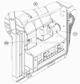 Blower Compartment View 180-300 Diagram and Parts List for RKNL-C300CL40EJBJ  Ruud Heater