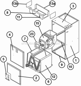 Exploded View Diagram and Parts List for RH1P2417STANJAUSA  Ruud Air Conditioner