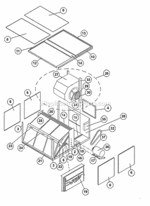 Exploded View 180-240 Diagram and Parts List for RHGL-180YK  Ruud Air Conditioner