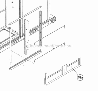 Bottom Air Stop Diagram and Parts List for RACDZS150ACA000AAAA0  Ruud Air Conditioner