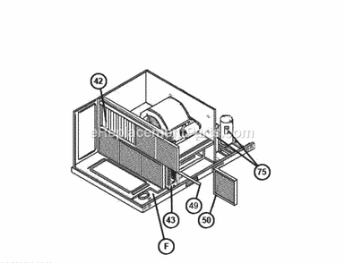 Filter-Coil Assembly 090-120 Diagram and Parts List for RJNL-B180DM040ADF  Ruud Heater