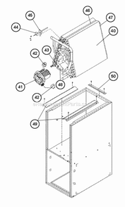 Coil - Pump Assembly Diagram and Parts List for RW1T06A3617NAA  Ruud Air Conditioner