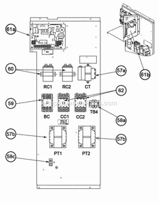 Control Box 090-151 Diagram and Parts List for RKKL-B090CL22EAJG  Ruud Heater