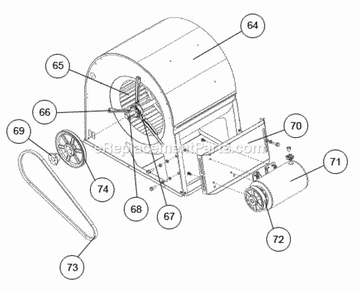 Blower Assembly Diagram and Parts List for RACDZR090ACA000AABC1  Ruud Air Conditioner