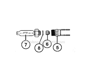 Flow Check Piston Assemby Diagram and Parts List for RCGA-37A1AS21  Ruud Air Conditioner