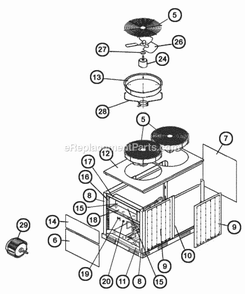 Exploded View 120-150 Diagram and Parts List for RAWE-120YAZ  Ruud Air Conditioner