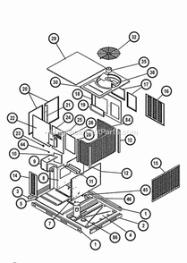 Exploded View 072 Diagram and Parts List for RKKL-B072CL13EDNF  Ruud Heater