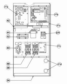 Control Box 036-060 Diagram and Parts List for RKNL-G060DM10EAJJ  Ruud Heater