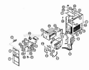 Exploded View Diagram and Parts List for RGFG-12ERCMS  Ruud Furnace