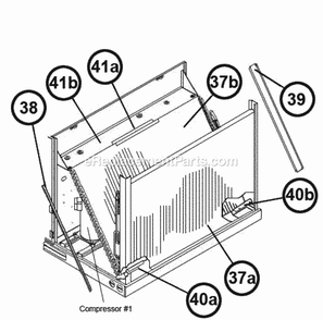 Condenser Coil Assembly 072-151 Diagram and Parts List for RLNL-B073YM000  Ruud Air Conditioner