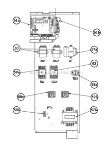 Control Box 120 After F3512 Diagram and Parts List for RLHL-C120CM000  Ruud Air Conditioner