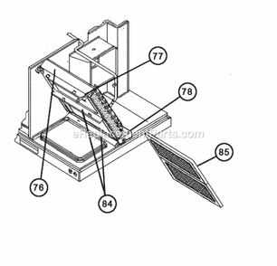 Evaporator Coil - Filter Parts Diagram and Parts List for RJNL-A072CM020  Ruud Heater