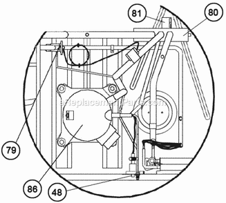 Compressor - Refrigeration Group Diagram and Parts List for RJNL-A072CM020  Ruud Heater