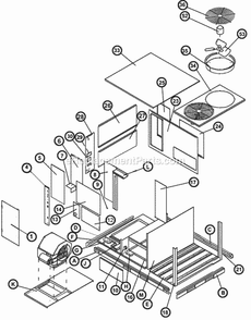 Exploded View 090-120 Diagram and Parts List for RJNL-B180DM040ADF  Ruud Heater