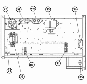 Electrical Control Box (1) Diagram and Parts List for RACA13042ACT000AA  Ruud Air Conditioner