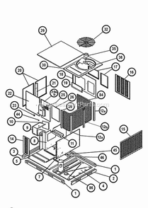Exploded View Diagram and Parts List for RKKN-B072YM13E  Ruud Heater