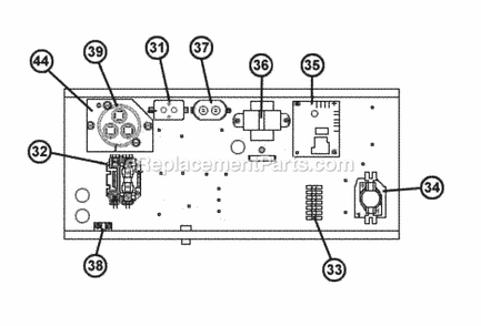 Control Box Assembly Diagram and Parts List for RQNL-B048CK000AUA  Ruud Heater