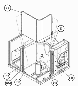 Condenser Coil 2.5 - 3 Ton Diagram and Parts List for RGEA15060AJT10XAAAJA  Ruud Heater