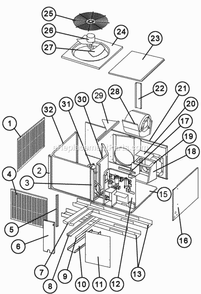 Exploded View Diagram and Parts List for RQRM-A060JK000  Ruud Heater