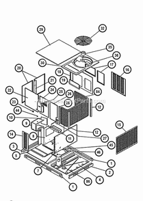 Exploded View Diagram and Parts List for RKNL-A036DK08EAJF  Ruud Heater