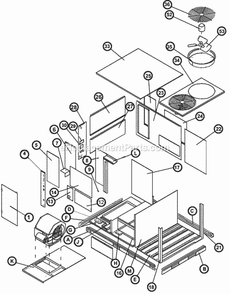 Exploded View 072-151 Diagram and Parts List for RKNL-C073YM15E  Ruud Heater