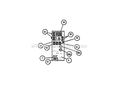 Control Board Assembly 090-150 Diagram and Parts List for RKMB-A090DL15EAC  Ruud Heater