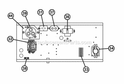 Control Box Assembly Diagram and Parts List for RSNL-C060CK000  Ruud Air Conditioner