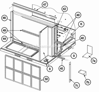Filter Frames - Low Voltage Shields 180 Diagram and Parts List for RJNL-B180DM040ADF  Ruud Heater