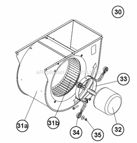 Part Location Diagram of 47-104465-01 Ruud Limit - Main Limit (heat Excha