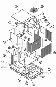 Exploded View Diagram and Parts List for RJNL-A072CM020  Ruud Heater