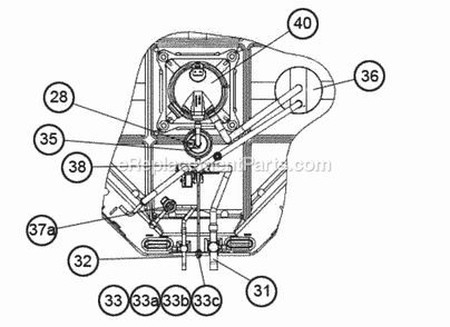 Reversing Valve, Compressor - Top Diagram and Parts List for UP2024AJVCA  Ruud Heater