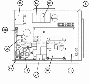 Control Box Assembly (Jez) Diagram and Parts List for UPRL-024JECUSA  Ruud Heater
