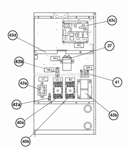 Control Box Diagram and Parts List for RKKN-B072YM13E  Ruud Heater