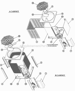 Exploded View Diagram and Parts List for 13AJA36A01  Ruud Air Conditioner