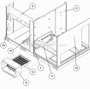 Electric Heat Diagram and Parts List for RACDZR090ACA000AABC1  Ruud Air Conditioner