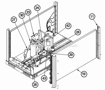 Interior Components - 120 Diagram and Parts List for RPWL-120CAZ  Ruud Heater