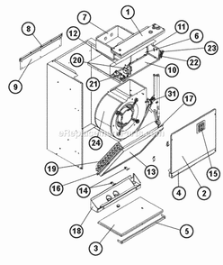 Exploded View 24mt Diagram and Parts List for RF1T2421MTANJAB03  Ruud Air Conditioner